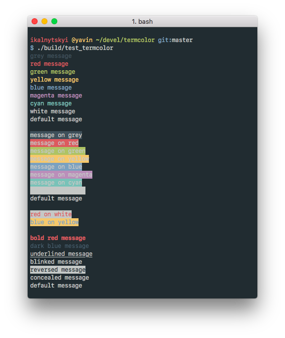 yawning Besides Pollinator Welcome to Termcolor C++ library — termcolor 0.1 documentation